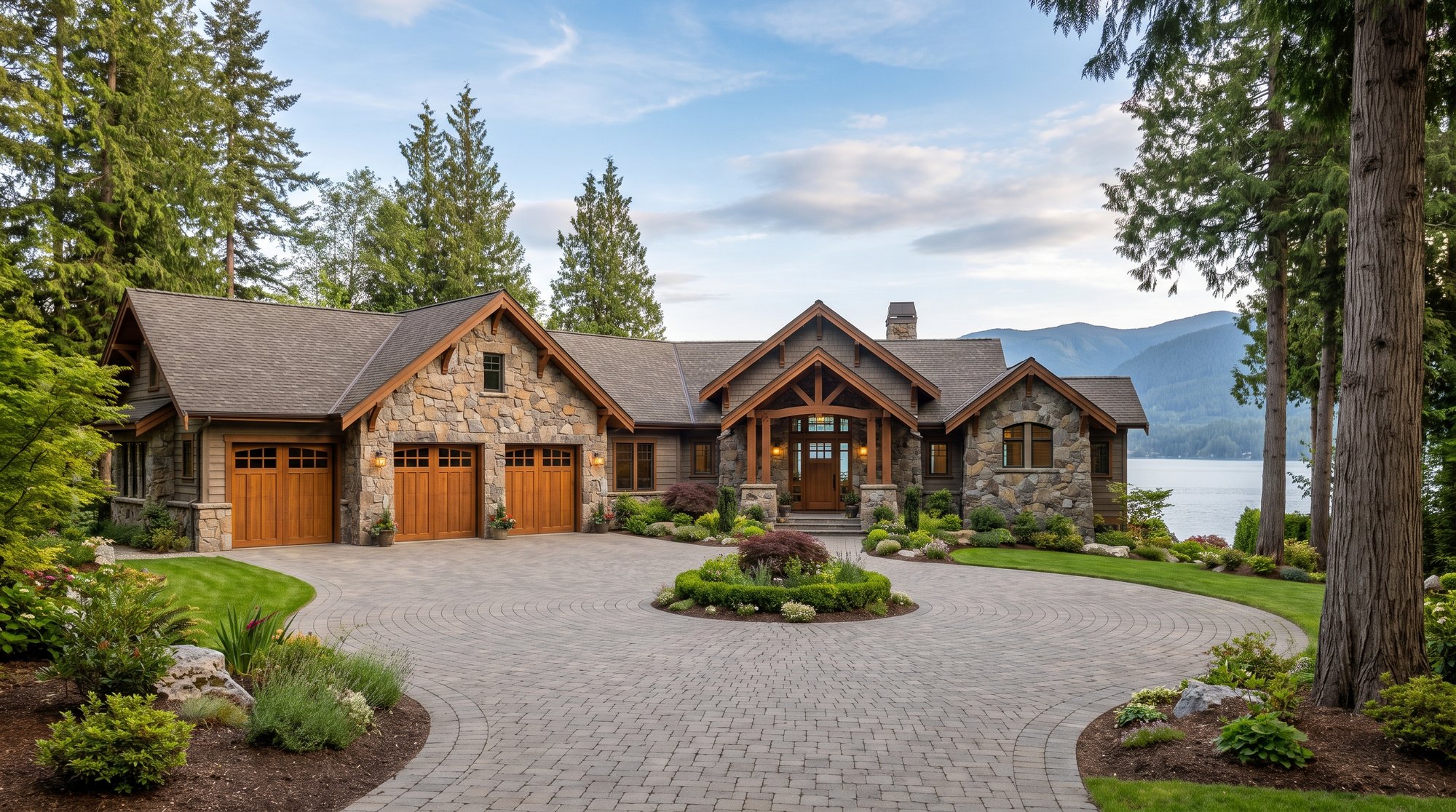 Sullivan Signature Homes custom lake house exterior