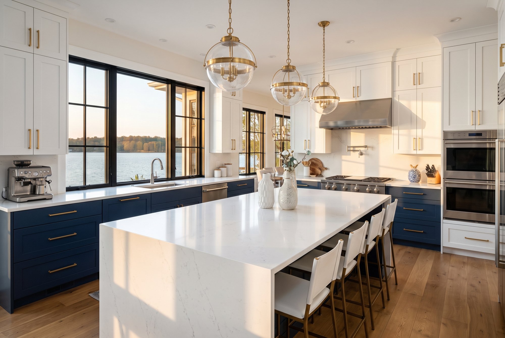 Custom home renovation kitchen